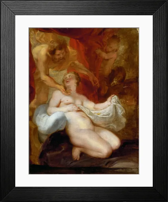 Framed Print : Jupiter and Danae, c. 1620. Creator: Rubens, Pieter Paul (1577-1640) Framed Print : Jupiter and Danae, c. 1620. Creator: Rubens, Pieter Paul (1577-1640)