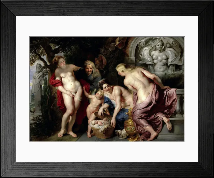 Framed Print : The Finding of the Child Erichthonius, c. 1615. Creator: Rubens, Pieter Paul (1577-1640) Framed Print : The Finding of the Child Erichthonius, c. 1615. Creator: Rubens, Pieter Paul (1577-1640)