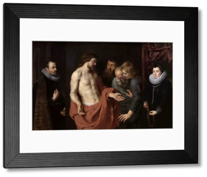 Framed Print : The Incredulity of Saint Thomas (The Rockox Triptych), Between 1613 and 1615. Creator: Rubens Framed Print : The Incredulity of Saint Thomas (The Rockox Triptych), Between 1613 and 1615. Creator: Rubens