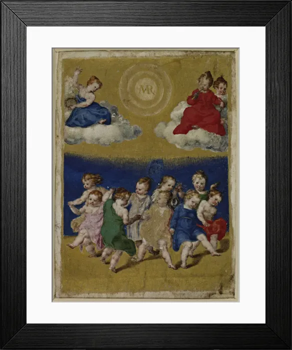 Framed Print : Girls Dance. Creator: Franchi (detto il Pollino), Cesare (active last quarter of 16th cen Framed Print : Girls Dance. Creator: Franchi (detto il Pollino), Cesare (active last quarter of 16th cen
