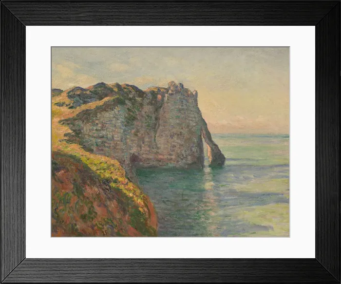Framed Print : Cliff and Porte d Aval, 1885. Creator: Monet, Claude (1840-1926) Framed Print : Cliff and Porte d Aval, 1885. Creator: Monet, Claude (1840-1926)