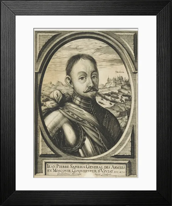 Framed Print : Jan Piotr Sapieha (1569-1611), c. 1630. Creator: Hondius, Hendrik, the Elder (1573-1650) Framed Print : Jan Piotr Sapieha (1569-1611), c. 1630. Creator: Hondius, Hendrik, the Elder (1573-1650)