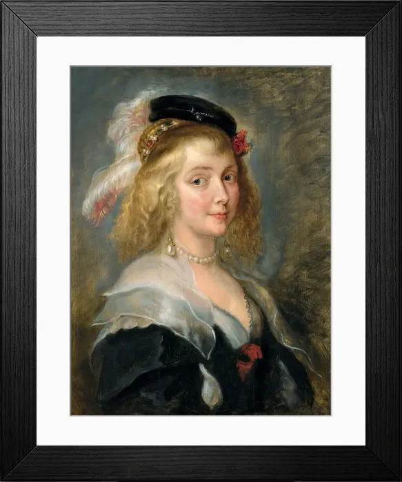 Framed Print : Portrait of Helene Fourment, 1640. Creator: Rubens, Pieter Paul (1577-1640) Framed Print : Portrait of Helene Fourment, 1640. Creator: Rubens, Pieter Paul (1577-1640)