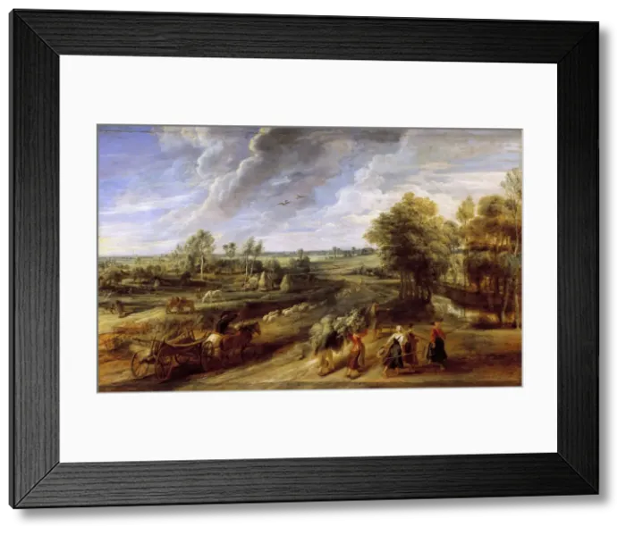 Framed Print : Return from the harvest, ca 1637. Creator: Rubens, Pieter Paul (1577-1640) Framed Print : Return from the harvest, ca 1637. Creator: Rubens, Pieter Paul (1577-1640)