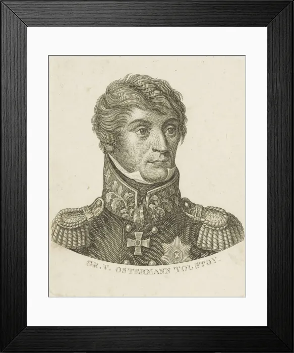 Framed Print : Portrait of Count Alexander Ivanovich Ostermann-Tolstoy (1772-1857), c. 1800. Creator: Anonymous Framed Print : Portrait of Count Alexander Ivanovich Ostermann-Tolstoy (1772-1857), c. 1800. Creator: Anonymous