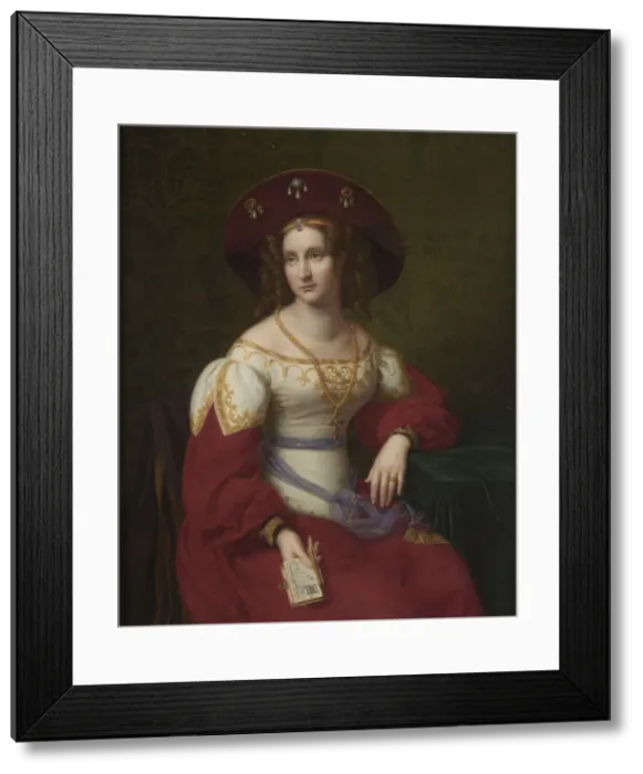 Framed Print : Catharina Johanna Groschke, c. 1828. Creator: Schadow, Friedrich Wilhelm, von (1788-1862) Framed Print : Catharina Johanna Groschke, c. 1828. Creator: Schadow, Friedrich Wilhelm, von (1788-1862)