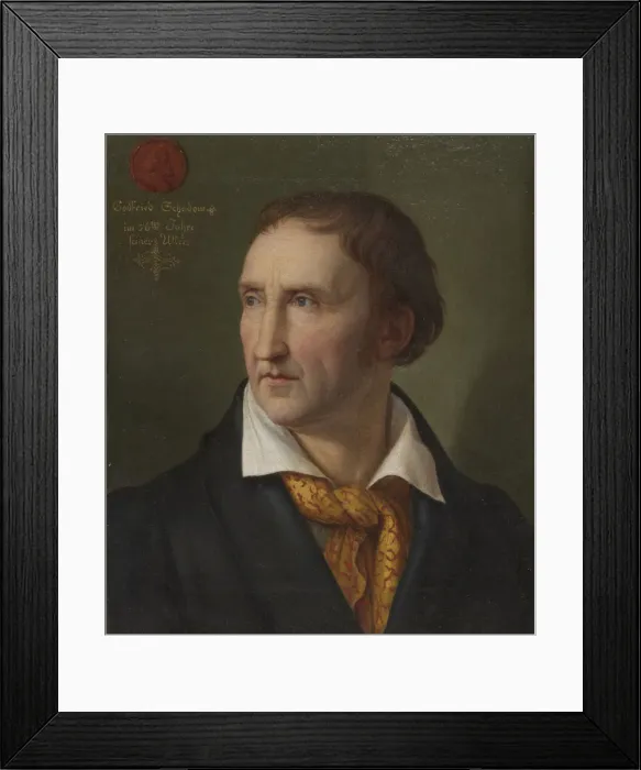 Framed Print : Portrait of Johann Gottfried Schadow (1764-1850), 1819. Creator: Schadow, Friedrich Wilhelm Framed Print : Portrait of Johann Gottfried Schadow (1764-1850), 1819. Creator: Schadow, Friedrich Wilhelm