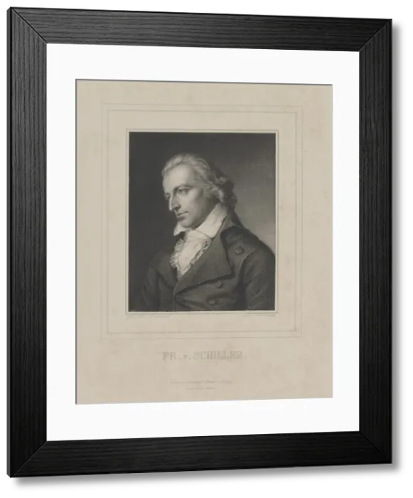 Framed Print : Portrait of Friedrich von Schiller (1759-1805), c Framed Print : Portrait of Friedrich von Schiller (1759-1805), c