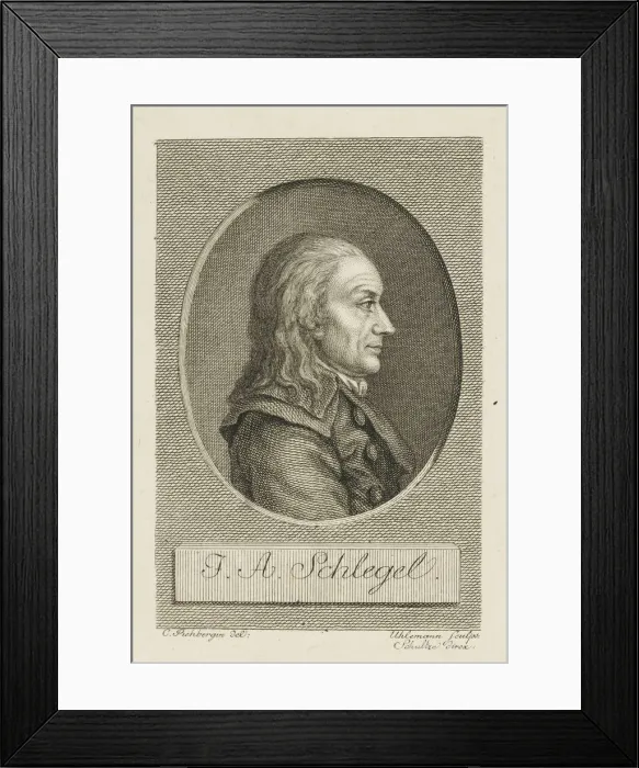 Framed Print : Johann Adolf Schlegel (1721-1793), c. 1790. Creator: Uhlemann, Christian Friedrich Traugott Framed Print : Johann Adolf Schlegel (1721-1793), c. 1790. Creator: Uhlemann, Christian Friedrich Traugott