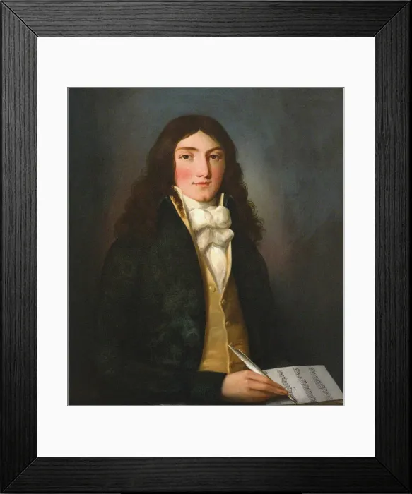 Framed Print : Portrait of Louis Spohr (1784-1859). Creator: Anonymous Framed Print : Portrait of Louis Spohr (1784-1859). Creator: Anonymous