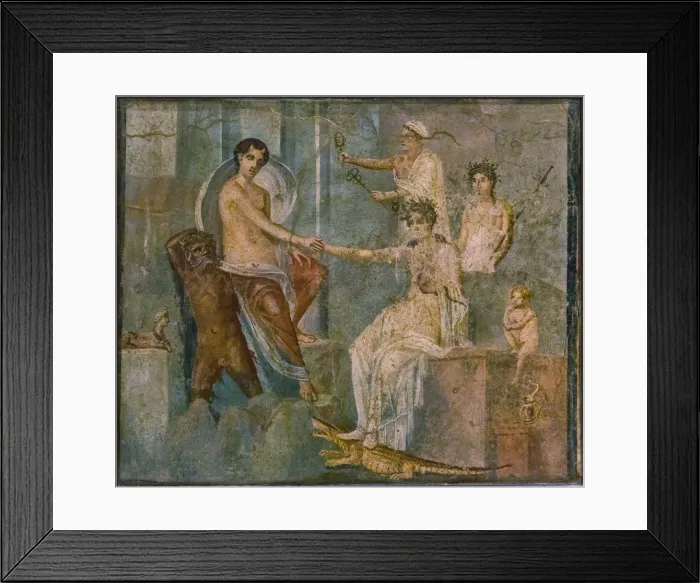Framed Print : Jupiter and Io, 1st H. 1st cen. AD. Creator: Roman-Pompeian wall painting Framed Print : Jupiter and Io, 1st H. 1st cen. AD. Creator: Roman-Pompeian wall painting