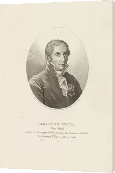 Portrait of Alessandro Volta (1745-1827), ca 1820. Creator: Tardieu, Ambroise (1788-1841)