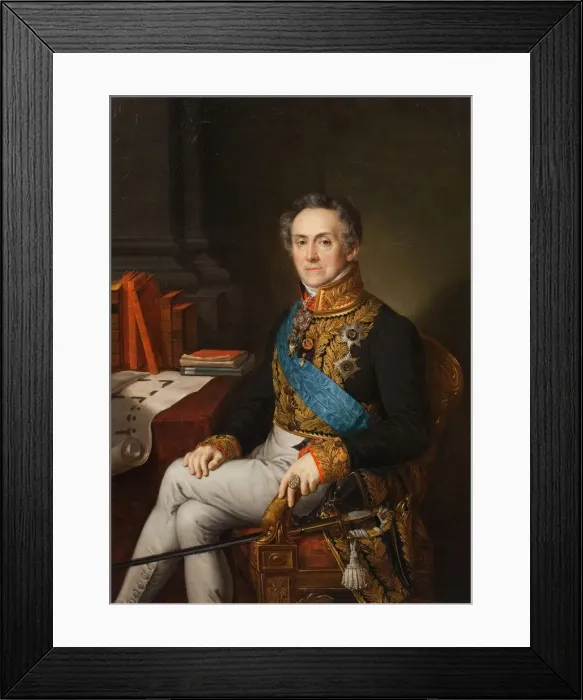 Framed Print : Portrait of Ivan Vasilyevich Tutolmin (1751-1839), 1830s. Creator: Tropinin, Vasili Andreyevich Framed Print : Portrait of Ivan Vasilyevich Tutolmin (1751-1839), 1830s. Creator: Tropinin, Vasili Andreyevich
