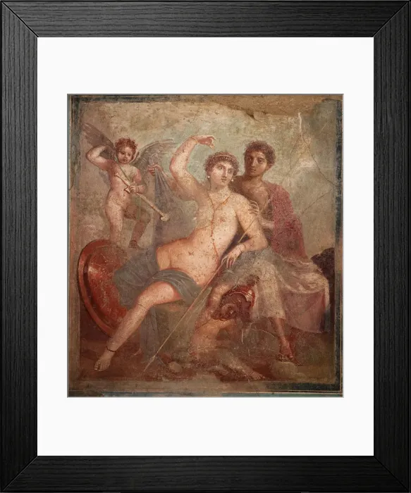 Framed Print : Mars and Venus, 1st H. 1st cen. AD. Creator: Roman-Pompeian wall painting Framed Print : Mars and Venus, 1st H. 1st cen. AD. Creator: Roman-Pompeian wall painting