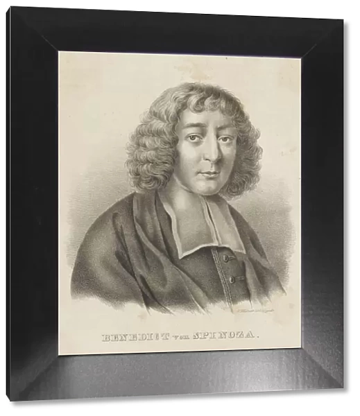 Portrait of Baruch Spinoza, c. 1830-1840. Creator: Küstner, Gottfried (1800-1864)
