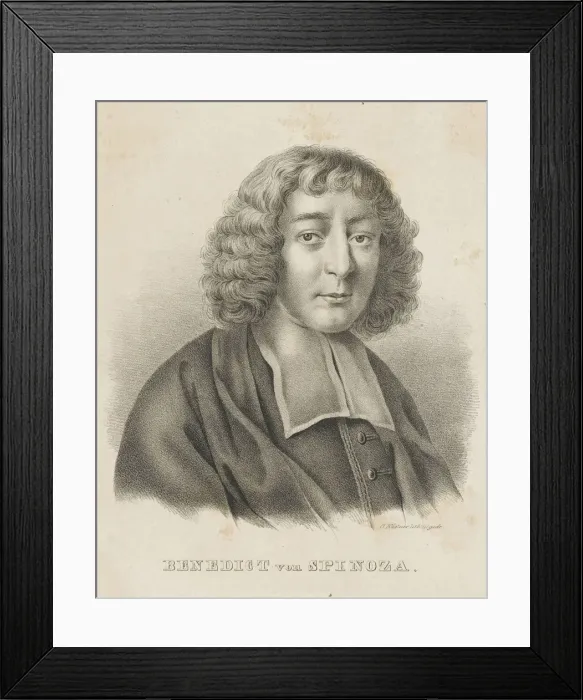 Framed Print : Portrait of Baruch Spinoza, c. 1830-1840. Creator: Küstner, Gottfried (1800-1864) Framed Print : Portrait of Baruch Spinoza, c. 1830-1840. Creator: Küstner, Gottfried (1800-1864)