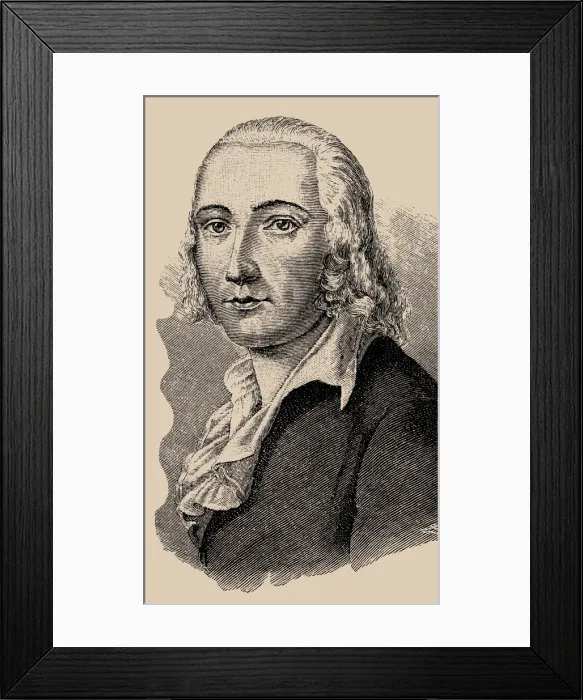 Framed Print : Friedrich Holderlin (1770-1843). Creator: Anonymous Framed Print : Friedrich Holderlin (1770-1843). Creator: Anonymous