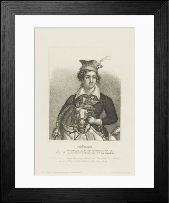 Framed Print : Portrait of Antonina Tomaszewska (1814-1883), c. 1850. Creator: Anonymous Framed Print : Portrait of Antonina Tomaszewska (1814-1883), c. 1850. Creator: Anonymous