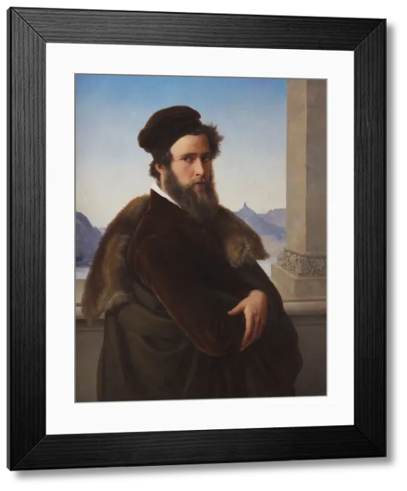 Framed Print : Bearded Man (Jacob Becker, called Becker von Worms), 1832. Creator: Schadow, Friedrich Wilhelm Framed Print : Bearded Man (Jacob Becker, called Becker von Worms), 1832. Creator: Schadow, Friedrich Wilhelm