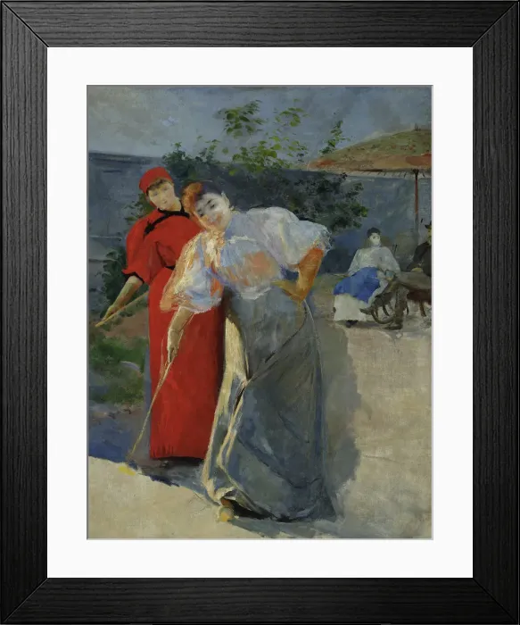Framed Print : The Game of croquet, 1892-1895. Creator: Wyczolkowski, Leon (1852-1936) Framed Print : The Game of croquet, 1892-1895. Creator: Wyczolkowski, Leon (1852-1936)