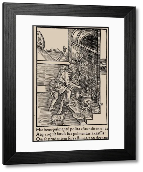 Framed Print : Illustration to the book Ship of Fools by Sebastian Brant, 1497. Creator: Anonymous Framed Print : Illustration to the book Ship of Fools by Sebastian Brant, 1497. Creator: Anonymous