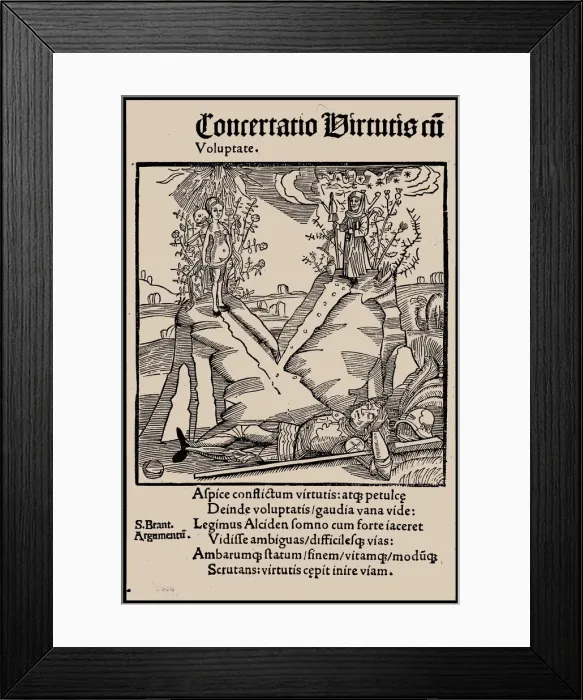 Framed Print : Illustration to the book Ship of Fools by Sebastian Brant, 1497. Creator: Anonymous Framed Print : Illustration to the book Ship of Fools by Sebastian Brant, 1497. Creator: Anonymous