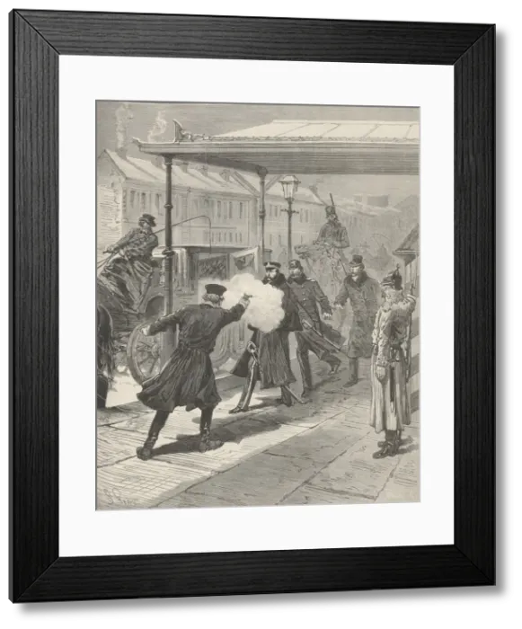 Framed Print : The Assassination of Count Mikhail Loris-Melikov. From Le Monde Illustre, 1880 Framed Print : The Assassination of Count Mikhail Loris-Melikov. From Le Monde Illustre, 1880