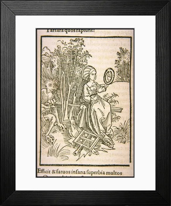 Framed Print : Illustration to the book Ship of Fools by Sebastian Brant, 1497. Creator: Anonymous Framed Print : Illustration to the book Ship of Fools by Sebastian Brant, 1497. Creator: Anonymous