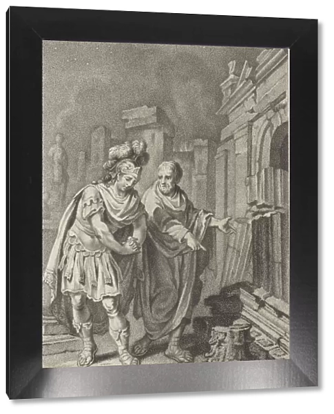 Scipio Aemilianus before the ruins of Carthage in the company of Polybius, 1797. Creator: Buys
