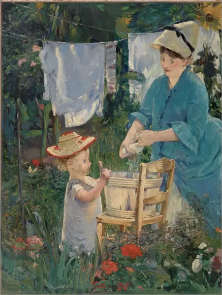 Le Linge (The Laundry), 1875. Creator: Manet, Edouard (1832-1883)