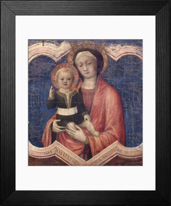 Framed Print : Virgin and Child, 1448. Creator: Bellini, Jacopo (c. 1400-c. 1470) Framed Print : Virgin and Child, 1448. Creator: Bellini, Jacopo (c. 1400-c. 1470)