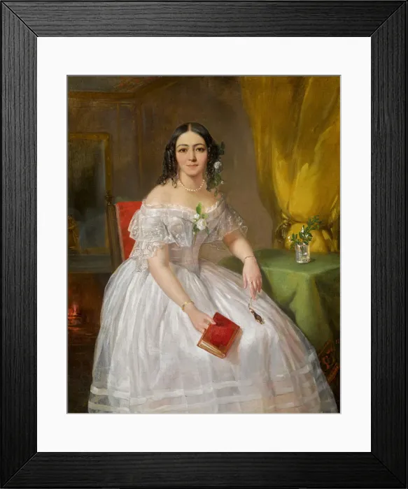 Framed Print : Portrait of Sophia Nikolayevna Karamzina (1802-1856), 1840. Creator: Orlov, Pimen Nikitich Framed Print : Portrait of Sophia Nikolayevna Karamzina (1802-1856), 1840. Creator: Orlov, Pimen Nikitich