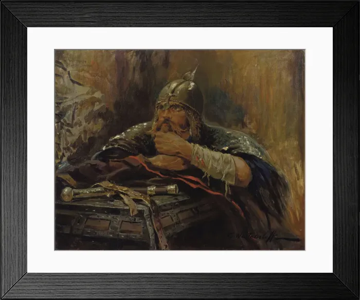Framed Print : Bogatyr. Creator: Veshchilov, Konstantin Alexandrovich (1878-1945) Framed Print : Bogatyr. Creator: Veshchilov, Konstantin Alexandrovich (1878-1945)