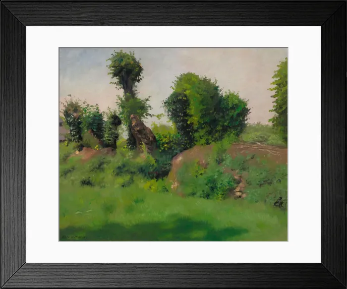 Framed Print : La haie, Honfleur, 1909. Creator: Vallotton, Felix Edouard (1865-1925) Framed Print : La haie, Honfleur, 1909. Creator: Vallotton, Felix Edouard (1865-1925)