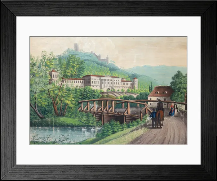 Framed Print : Weilburg Castle near Baden, Mid of the 19th cen Creator: Anonymous Framed Print : Weilburg Castle near Baden, Mid of the 19th cen Creator: Anonymous