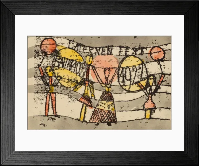 Framed Print : Laternenfest Bauhaus 1922, 1922. Creator: Klee, Paul (1879-1940) Framed Print : Laternenfest Bauhaus 1922, 1922. Creator: Klee, Paul (1879-1940)