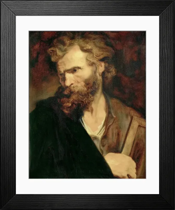 Framed Print : Saint Jude the Apostle, c. 1620. Creator: Dyck, Sir Anthony van (1599-1641) Framed Print : Saint Jude the Apostle, c. 1620. Creator: Dyck, Sir Anthony van (1599-1641)