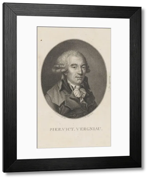 Framed Print : Pierre Victurnien Vergniaud (1753-1793), c. 1800. Creator: Bonneville, Francois Framed Print : Pierre Victurnien Vergniaud (1753-1793), c. 1800. Creator: Bonneville, Francois