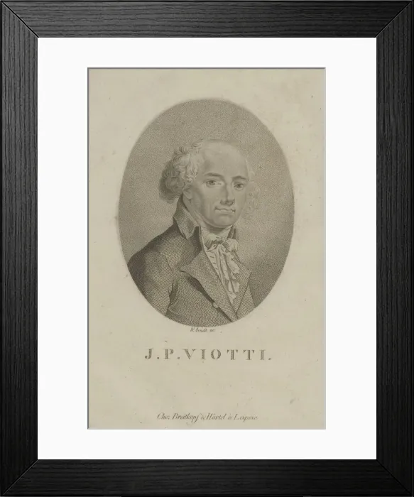 Framed Print : Portrait of the composer Giovanni Battista Viotti (1755-1824), c. 1800. Creator: Arndt Framed Print : Portrait of the composer Giovanni Battista Viotti (1755-1824), c. 1800. Creator: Arndt