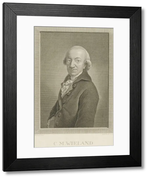 Framed Print : Portrait of the Poet and writer Christoph Martin Wieland (1733-1813), 1797. Creator: Bause Framed Print : Portrait of the Poet and writer Christoph Martin Wieland (1733-1813), 1797. Creator: Bause