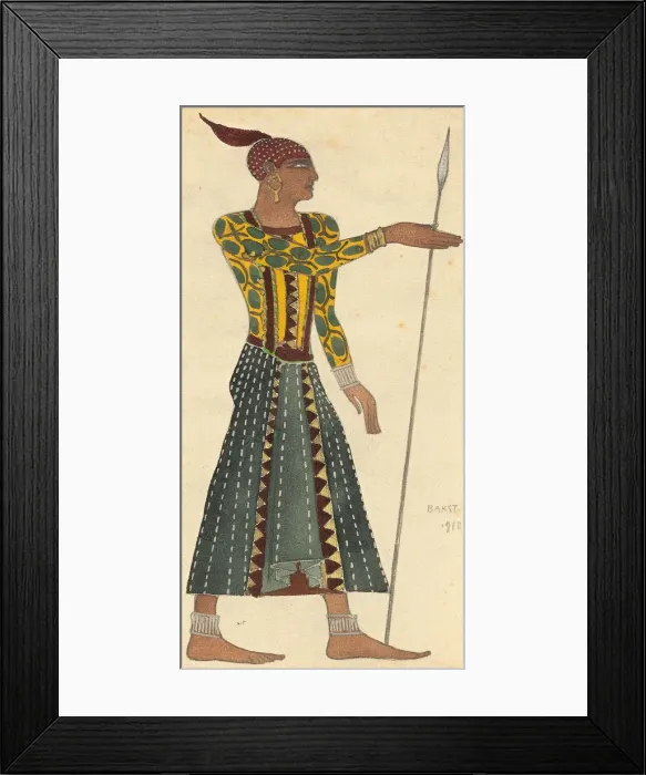 Framed Print : Costume design for the ballet Cleopatra by A. Arensky, 1912. Creator: Bakst, Leon (1866-1924) Framed Print : Costume design for the ballet Cleopatra by A. Arensky, 1912. Creator: Bakst, Leon (1866-1924)