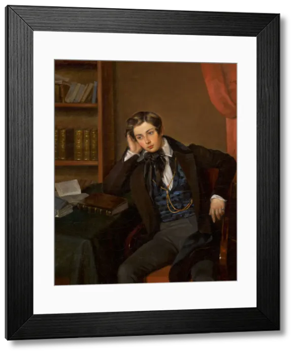 Framed Print : Portrait of Vladimir Nikolaevich Karamzin (1819-1878), 1935. Creator: Bard, Jean Auguste Framed Print : Portrait of Vladimir Nikolaevich Karamzin (1819-1878), 1935. Creator: Bard, Jean Auguste
