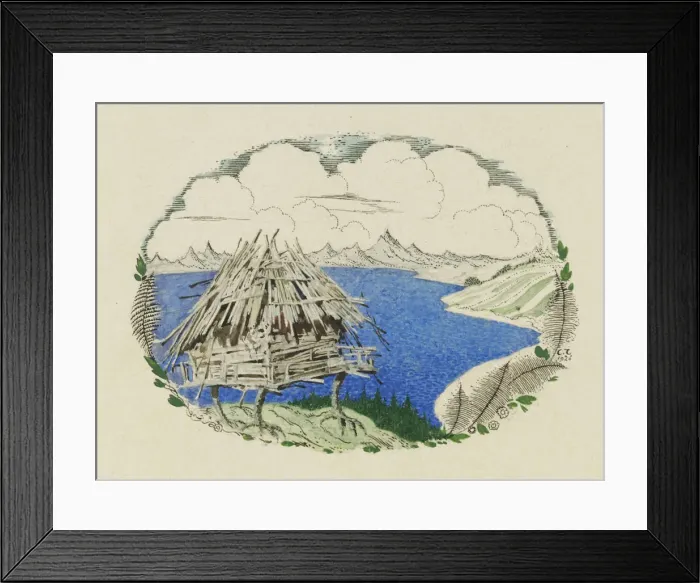 Framed Print : The Hut on Chicken Legs. Illustration to the poem Ruslan and Lyudmila by A. Pushkin, 1921-1926 Framed Print : The Hut on Chicken Legs. Illustration to the poem Ruslan and Lyudmila by A. Pushkin, 1921-1926