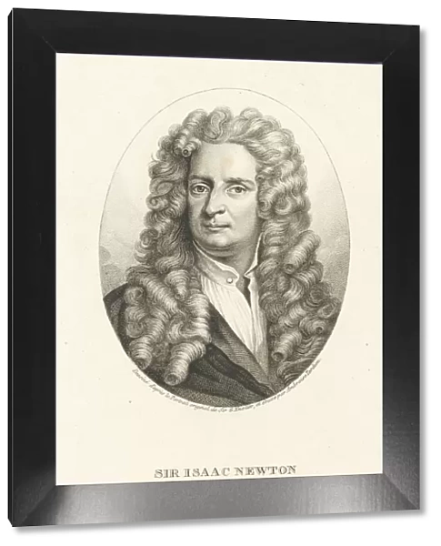 Portrait of Sir Isaac Newton (1642-1727), c. 1830-1840. Creator: Tardieu, Ambroise (1788-1841)