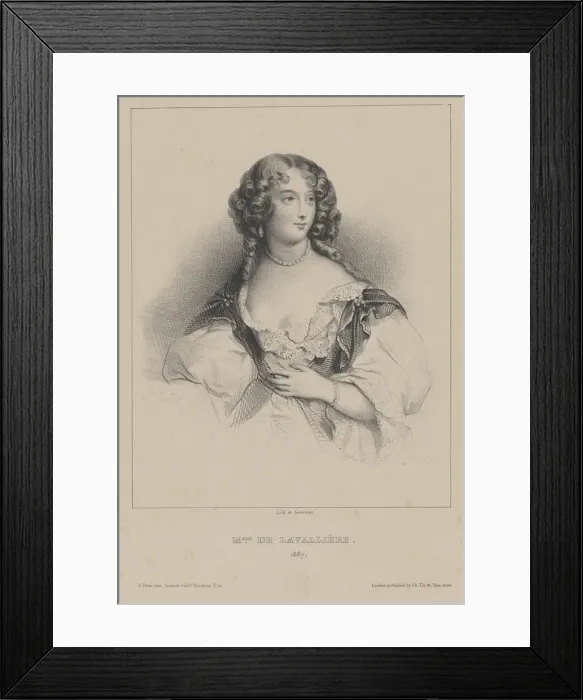 Framed Print : Louise de La Baume Le Blanc, Duchess of La Valliere (1644-1710), ca 1820. Creator: Anonymous Framed Print : Louise de La Baume Le Blanc, Duchess of La Valliere (1644-1710), ca 1820. Creator: Anonymous