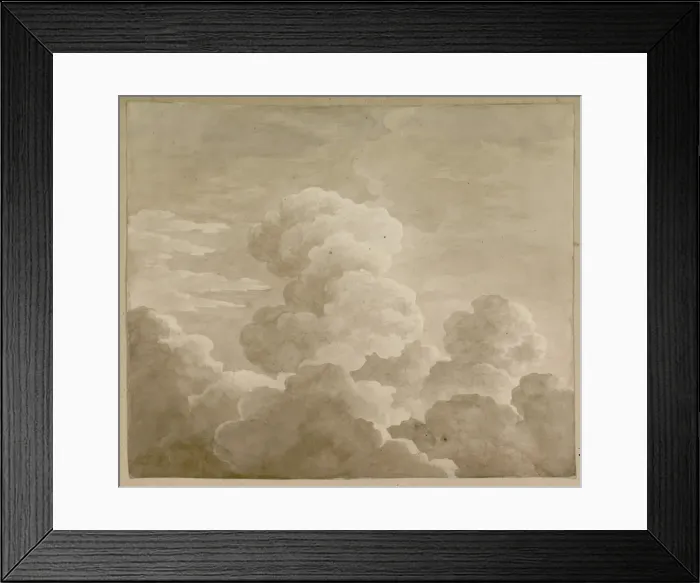 Framed Print : Study of Clouds, 1815. Creator: Castellan, Antoine-Laurent (1772-1838)