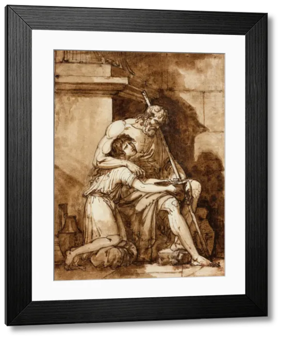 Framed Print : Belisarius, End of 18th-early 19th century. Creator: Fabre, Francois-Xavier Pascal Framed Print : Belisarius, End of 18th-early 19th century. Creator: Fabre, Francois-Xavier Pascal