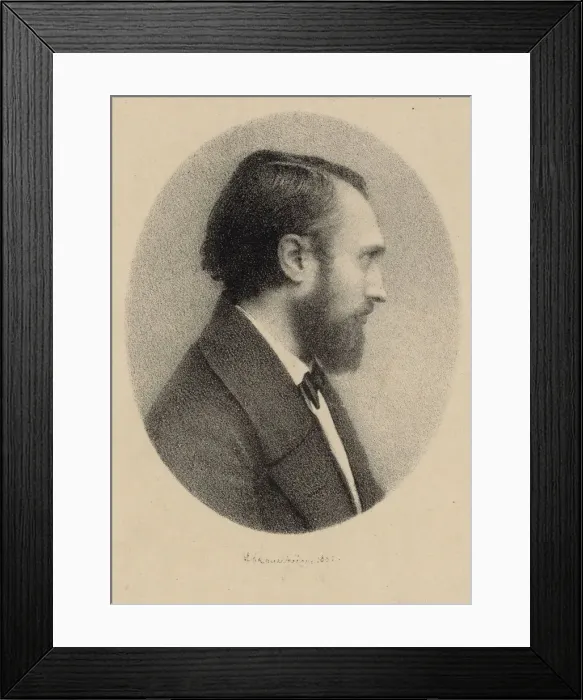 Framed Print : Portrait of the pianist and composer Louis Lacombe (1818-1884). Creator: Anonymous Framed Print : Portrait of the pianist and composer Louis Lacombe (1818-1884). Creator: Anonymous