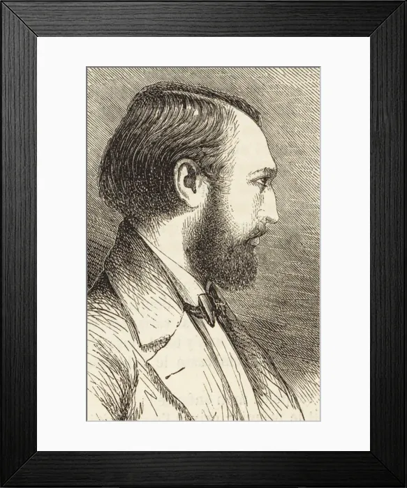 Framed Print : Portrait of the pianist and composer Louis Lacombe (1818-1884). Creator: Anonymous Framed Print : Portrait of the pianist and composer Louis Lacombe (1818-1884). Creator: Anonymous