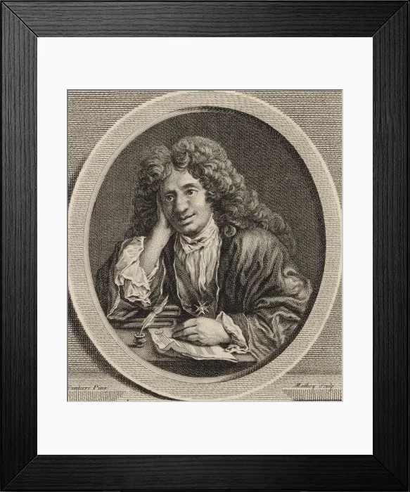 Framed Print : Portrait of the composer Michel-Richard de Lalande (1657-1726). Creator: Santerre Framed Print : Portrait of the composer Michel-Richard de Lalande (1657-1726). Creator: Santerre